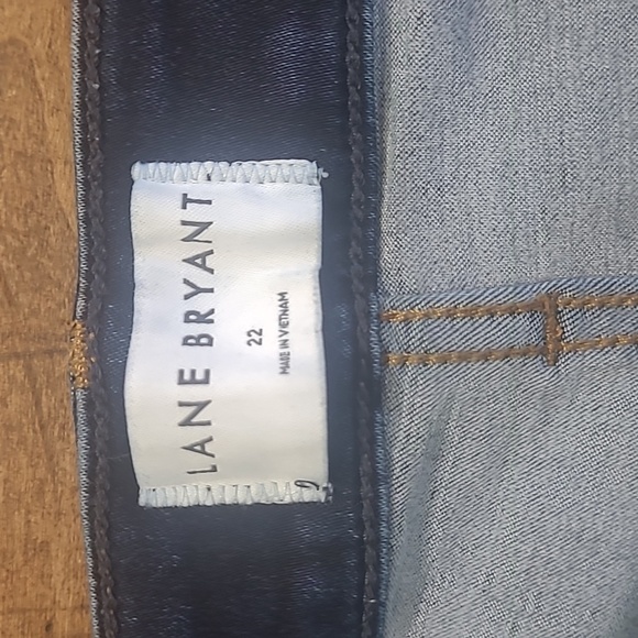 EUC Lane Bryant Jeans Women's sz 22 Mid Rise Skinny Leg Dark Wash Denim Jean - Picture 6 of 12